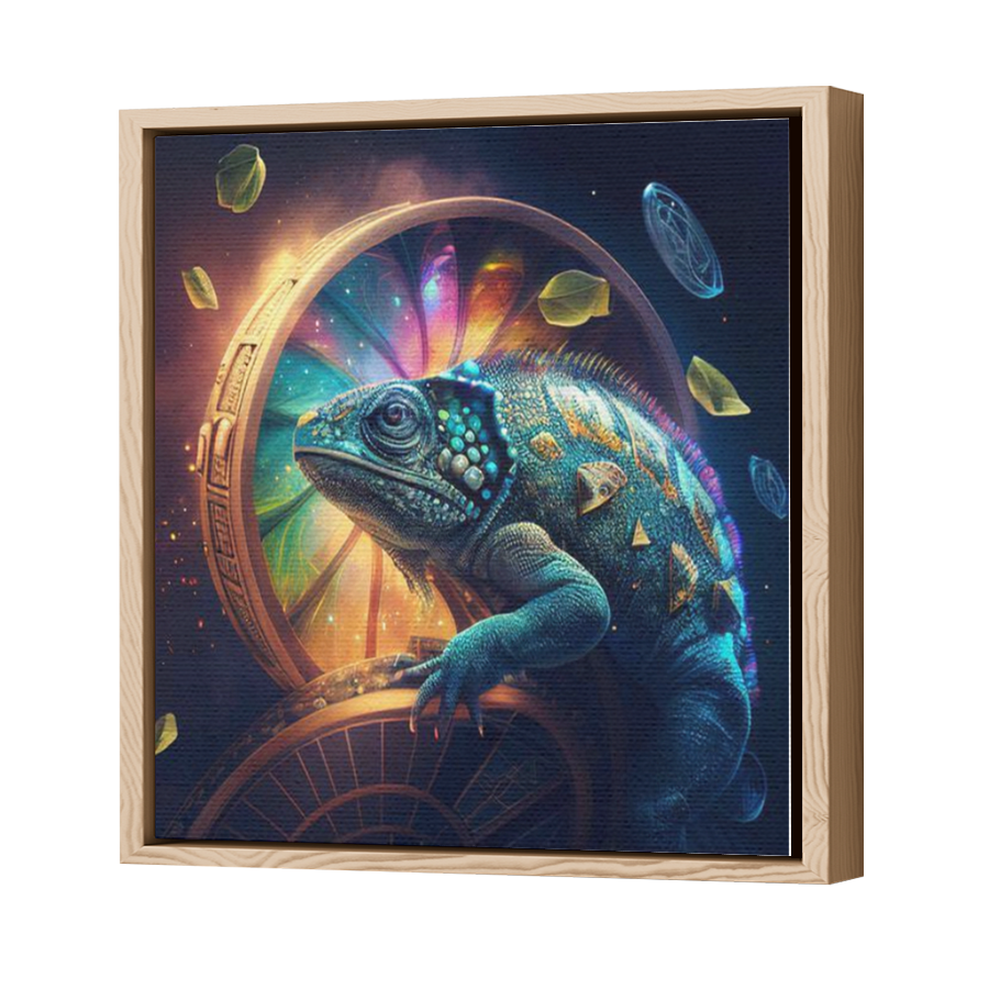 Thumbnail for Canvas - Wood Grain Floating Frame