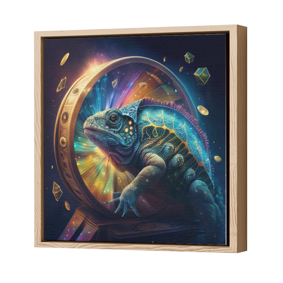Thumbnail for Canvas - Wood Grain Floating Frame