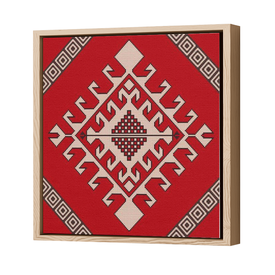Thumbnail for Canvas - Wood Grain Floating Frame