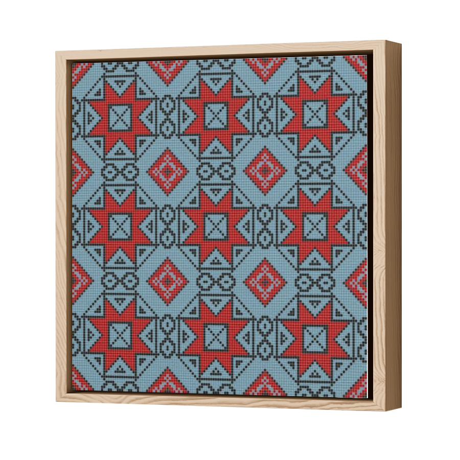Thumbnail for Canvas - Wood Grain Floating Frame
