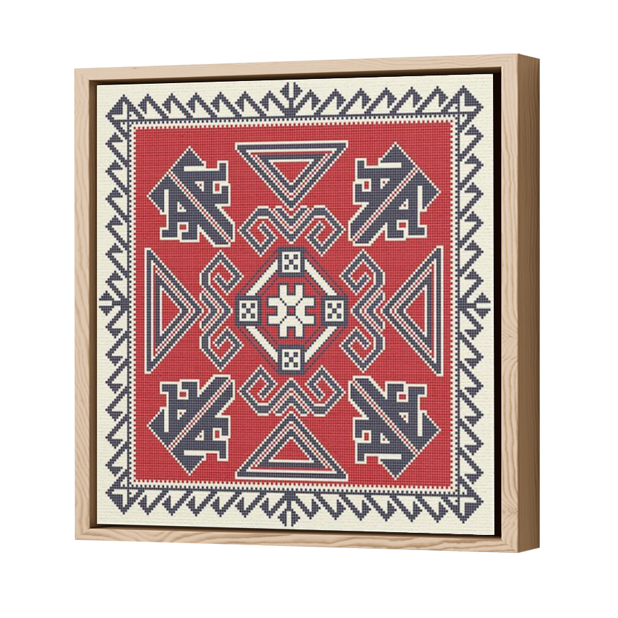 Thumbnail for Canvas - Wood Grain Floating Frame