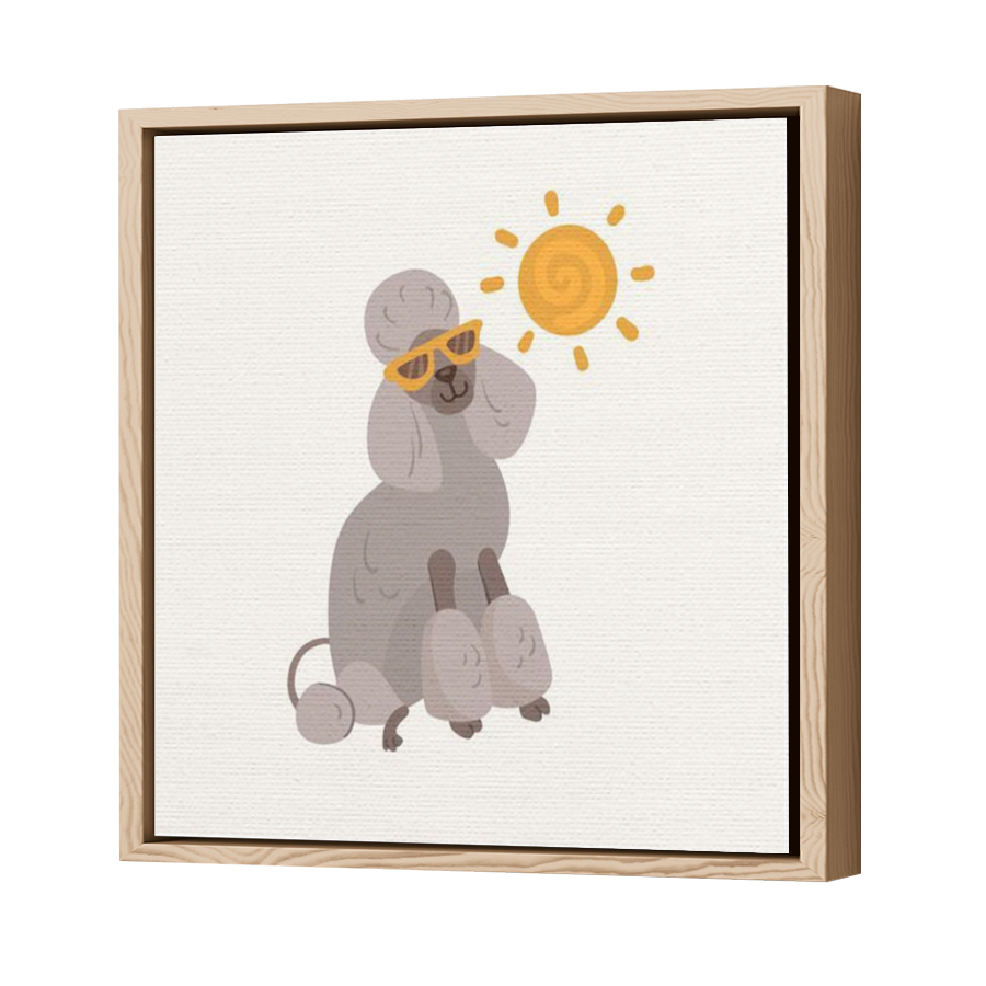 Thumbnail for Canvas - Wood Grain Floating Frame