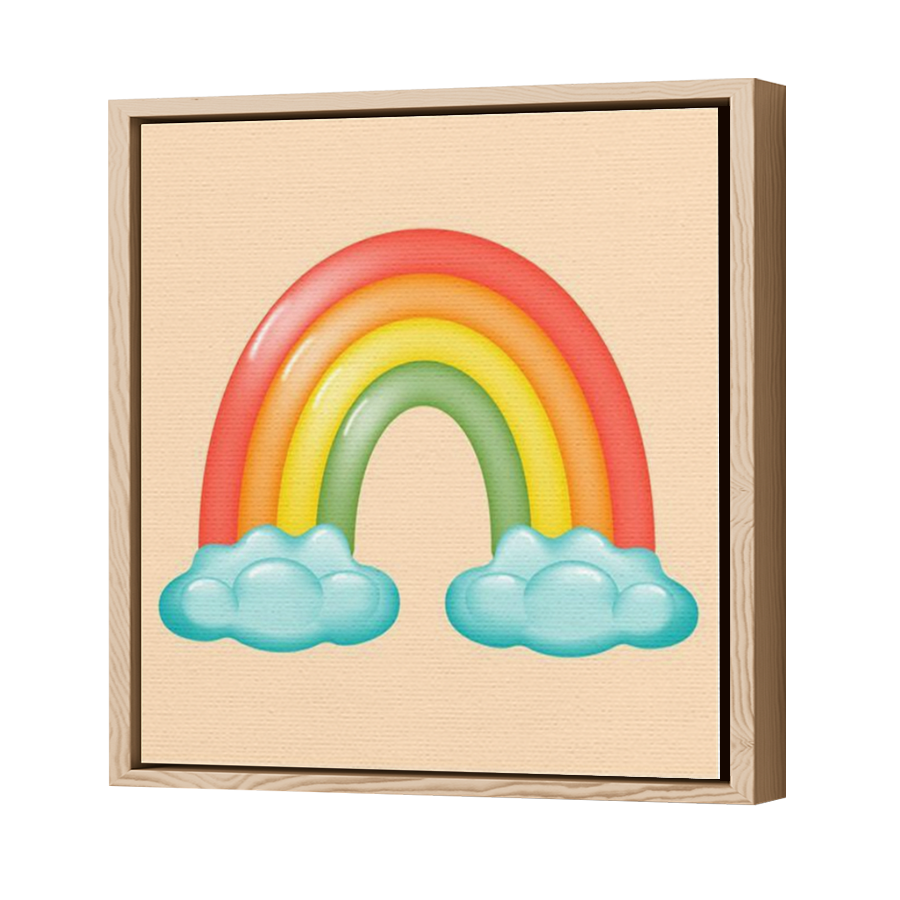 Thumbnail for Canvas - Wood Grain Floating Frame