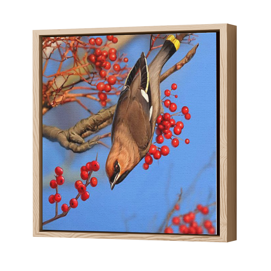 Thumbnail for Canvas - Wood Grain Floating Frame