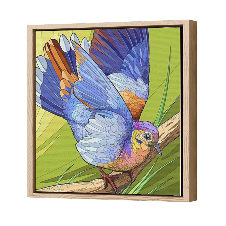 Thumbnail for Canvas - Wood Grain Floating Frame