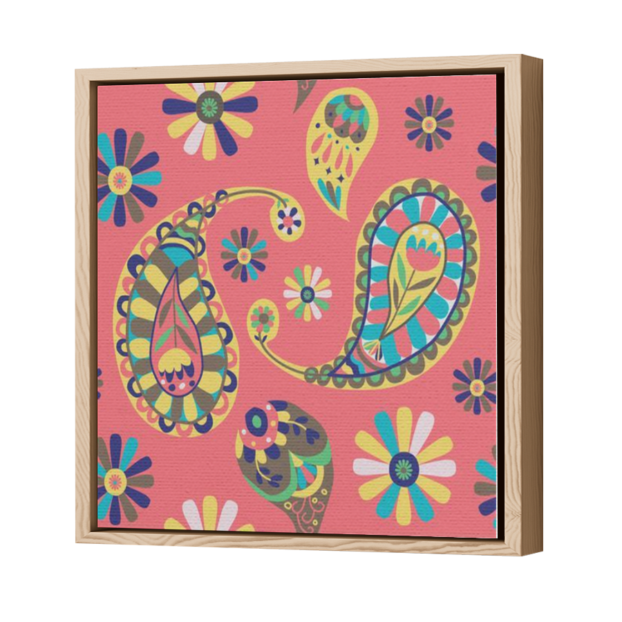 Thumbnail for Canvas - Wood Grain Floating Frame