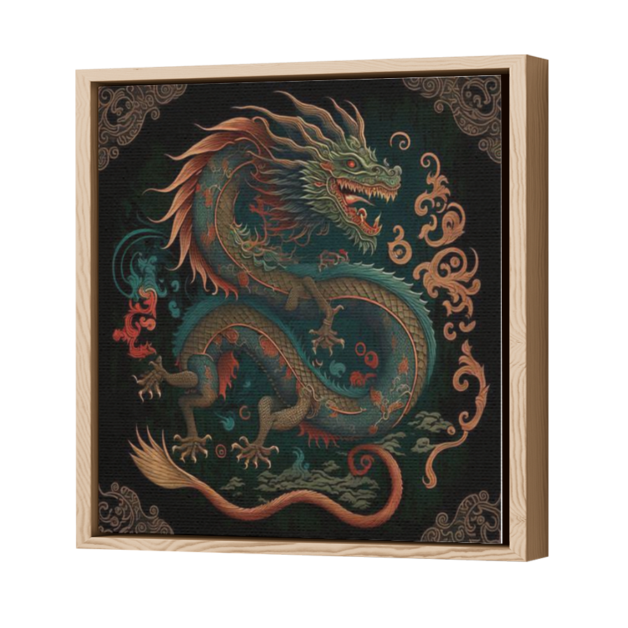 Thumbnail for Canvas - Wood Grain Floating Frame