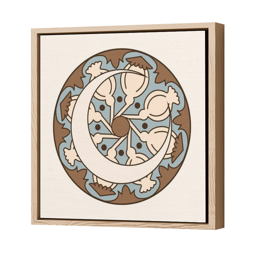 Thumbnail for Canvas - Wood Grain Floating Frame