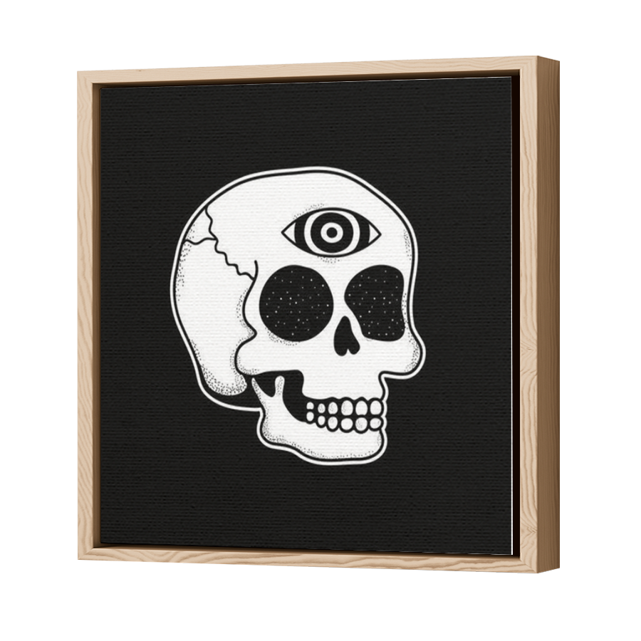 Thumbnail for Canvas - Wood Grain Floating Frame