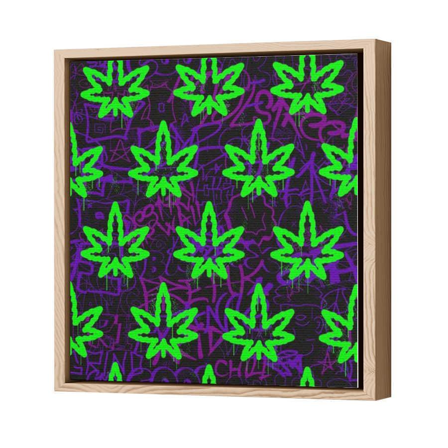 Thumbnail for Canvas - Wood Grain Floating Frame