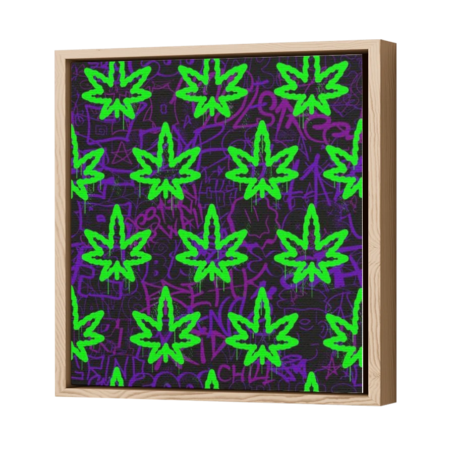 Thumbnail for Canvas - Wood Grain Floating Frame