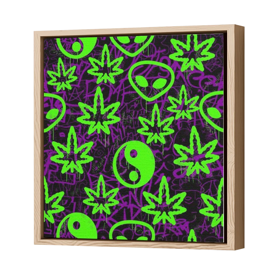 Thumbnail for Canvas - Wood Grain Floating Frame