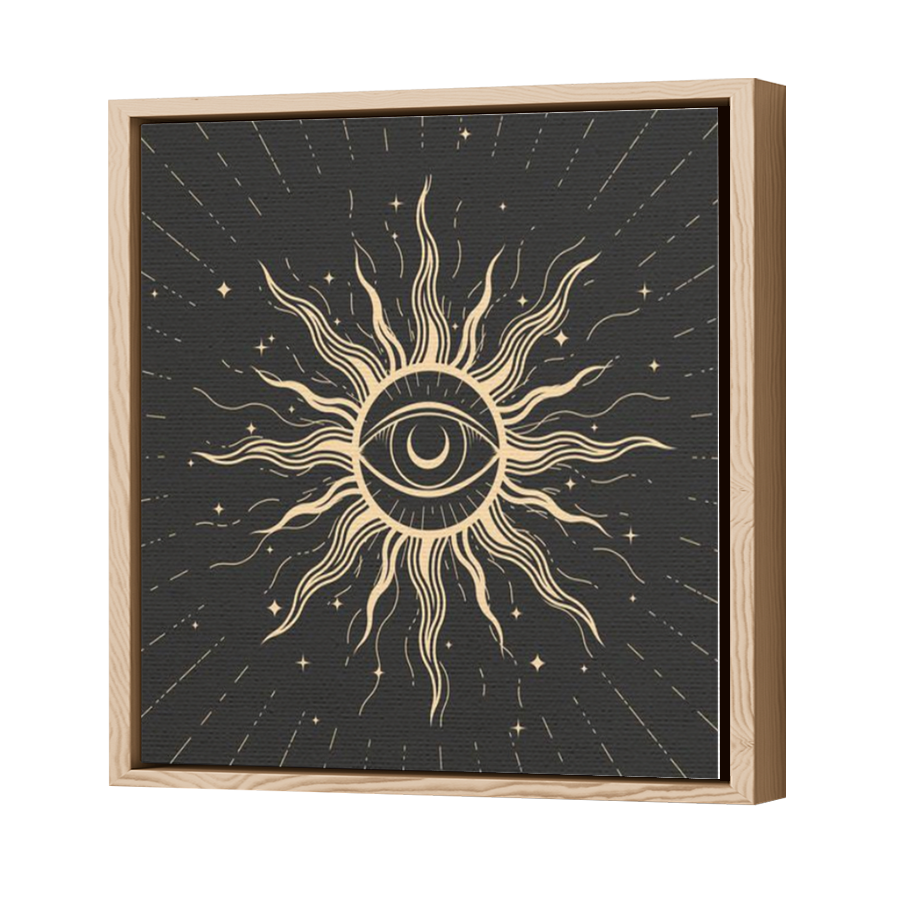 Thumbnail for Canvas - Wood Grain Floating Frame