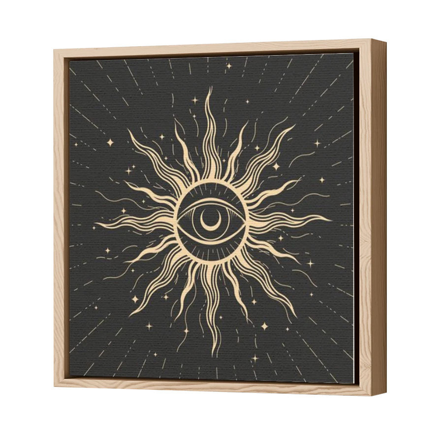 Thumbnail for Canvas - Wood Grain Floating Frame