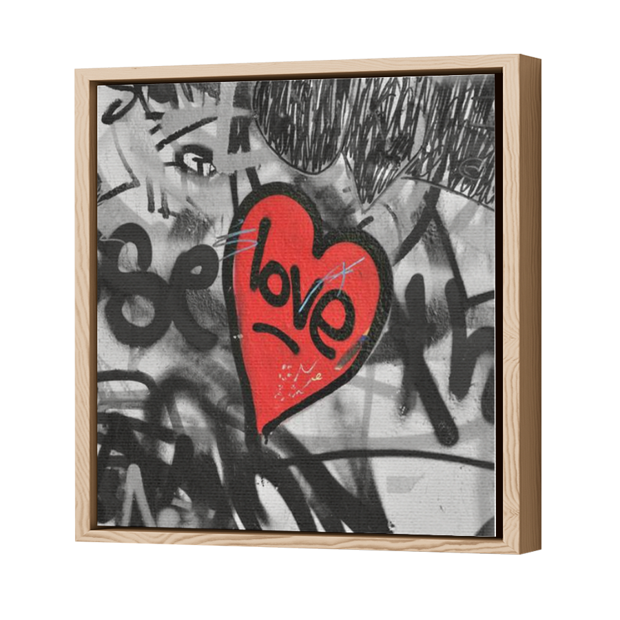 Thumbnail for Canvas - Wood Grain Floating Frame