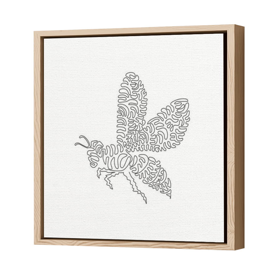 Thumbnail for Canvas - Wood Grain Floating Frame