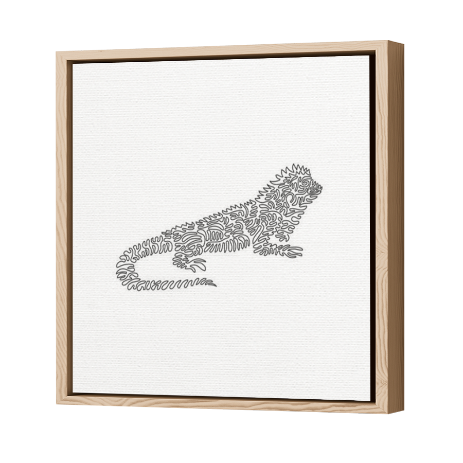 Thumbnail for Canvas - Wood Grain Floating Frame