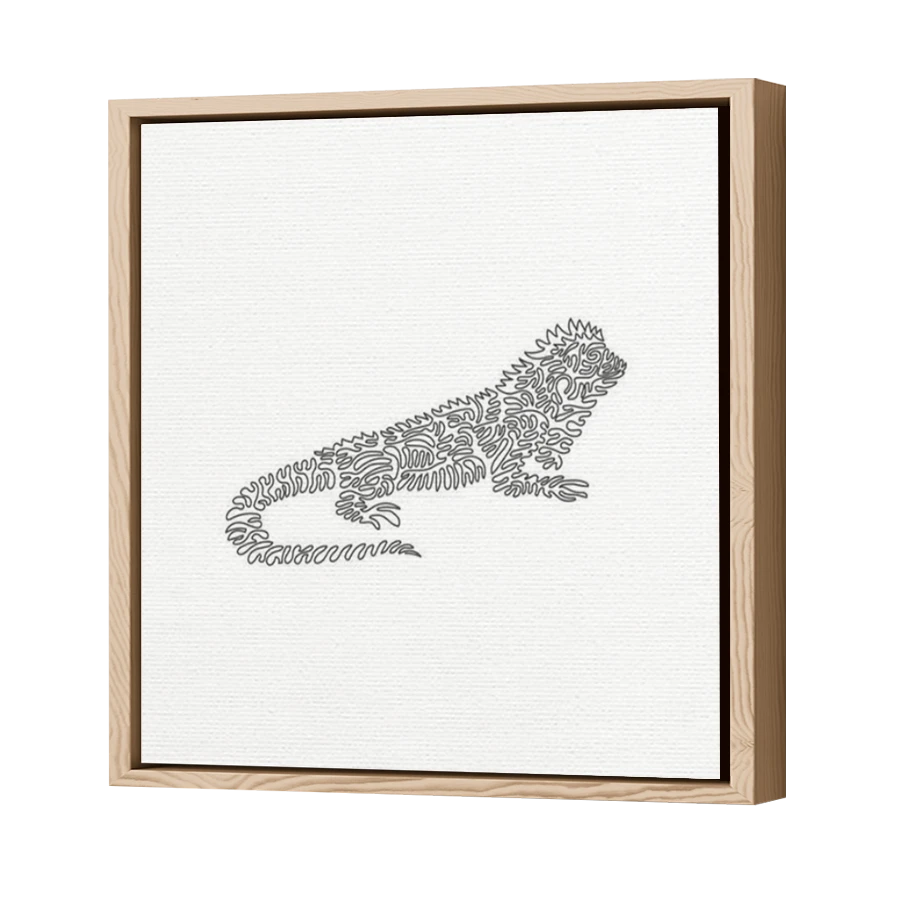 Thumbnail for Canvas - Wood Grain Floating Frame