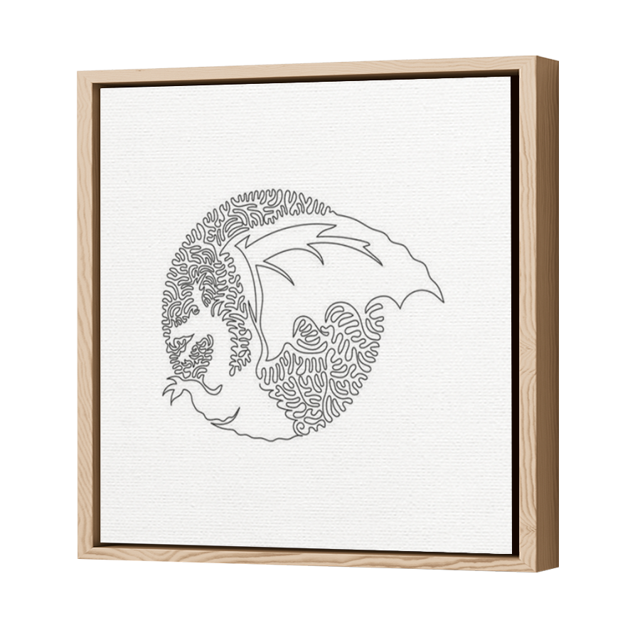 Thumbnail for Canvas - Wood Grain Floating Frame