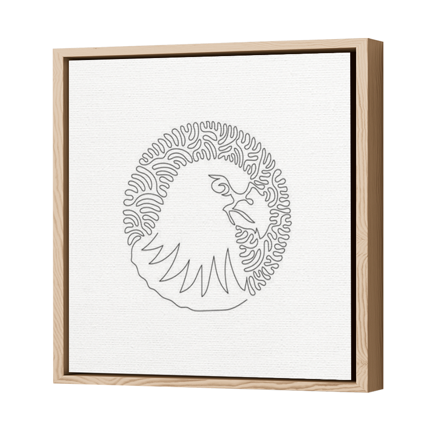 Thumbnail for Canvas - Wood Grain Floating Frame