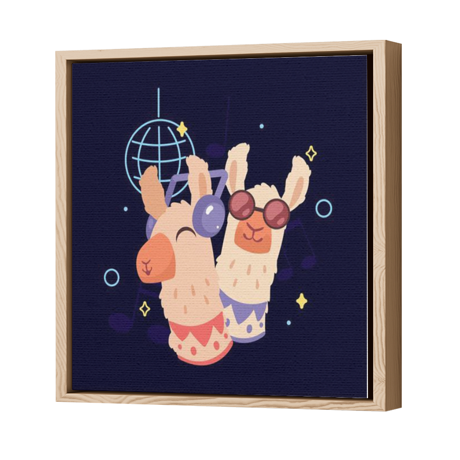 Thumbnail for Canvas - Wood Grain Floating Frame