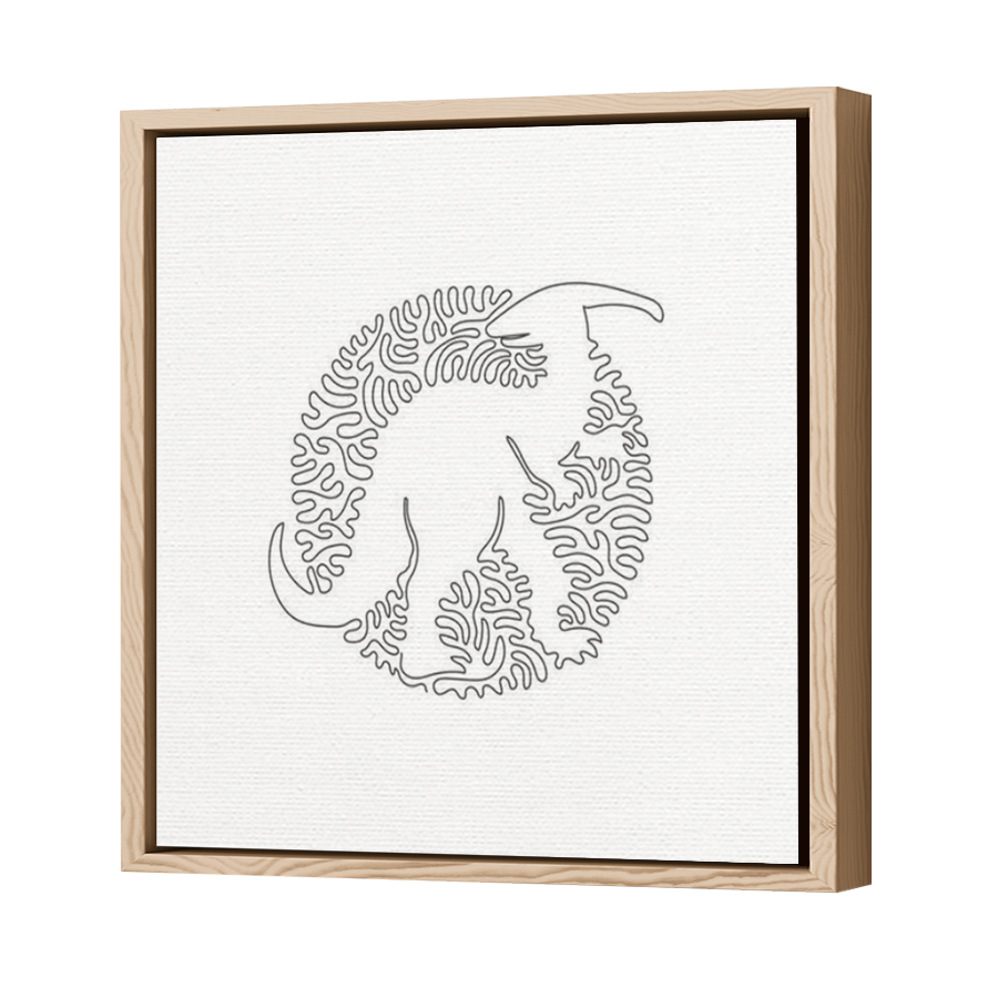 Thumbnail for Canvas - Wood Grain Floating Frame