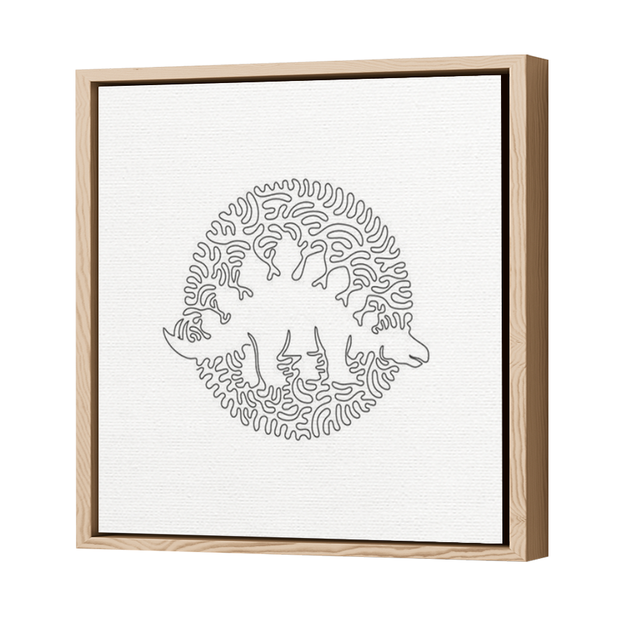 Thumbnail for Canvas - Wood Grain Floating Frame