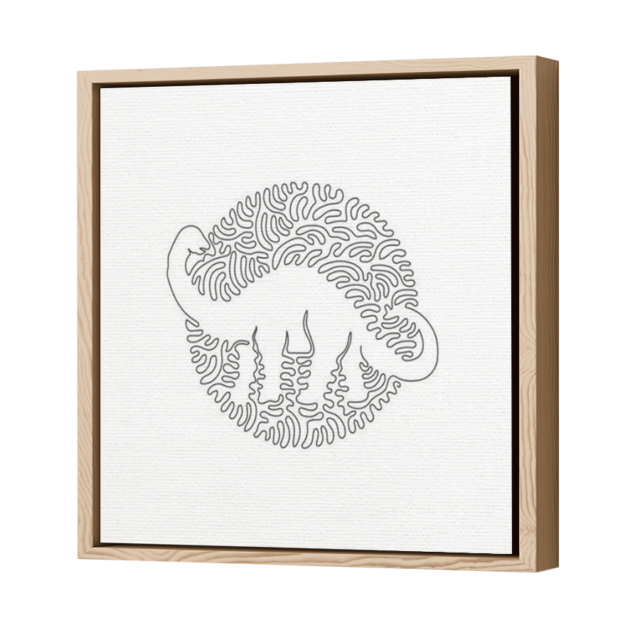 Thumbnail for Canvas - Wood Grain Floating Frame