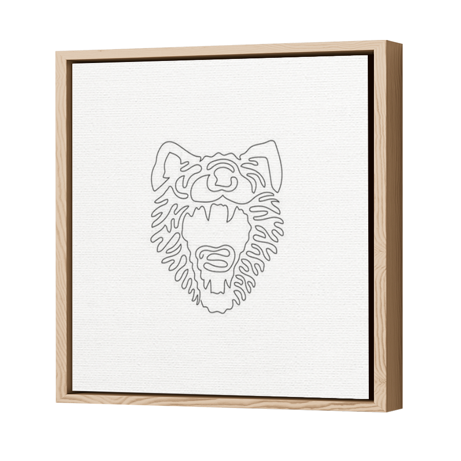 Thumbnail for Canvas - Wood Grain Floating Frame