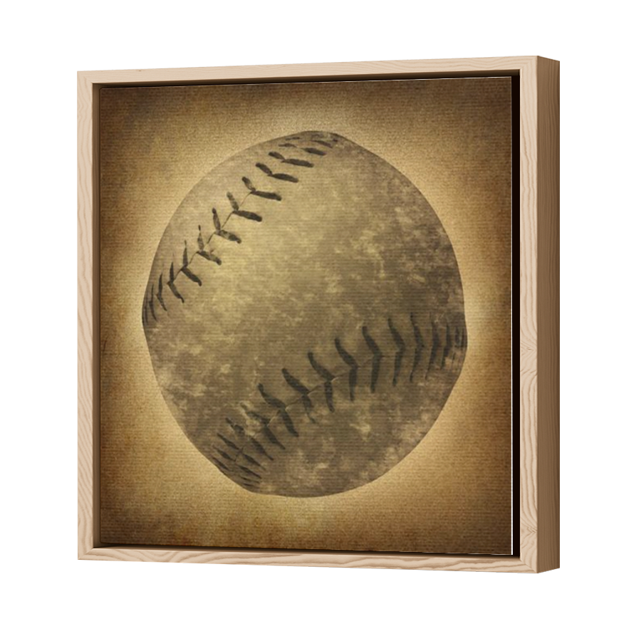 Thumbnail for Canvas - Wood Grain Floating Frame