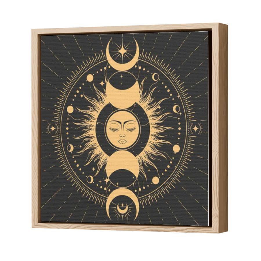 Thumbnail for Canvas - Wood Grain Floating Frame