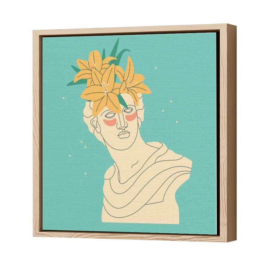 Thumbnail for Canvas - Wood Grain Floating Frame