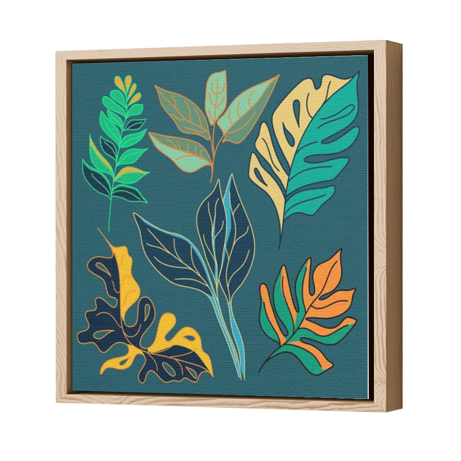 Thumbnail for Canvas - Wood Grain Floating Frame