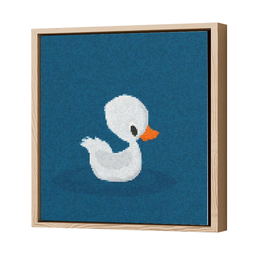 Thumbnail for Canvas - Wood Grain Floating Frame