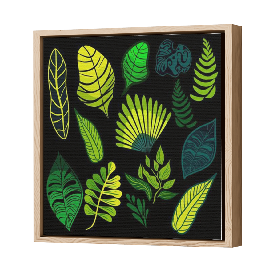 Thumbnail for Canvas - Wood Grain Floating Frame