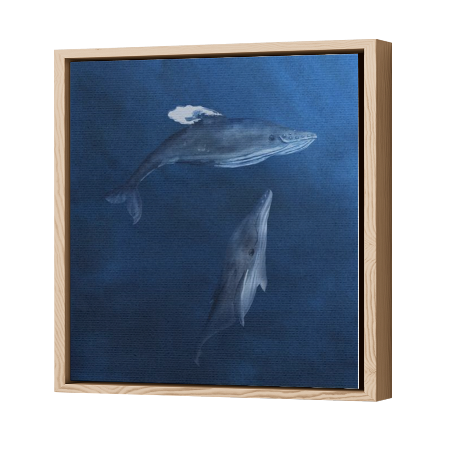 Thumbnail for Canvas - Wood Grain Floating Frame