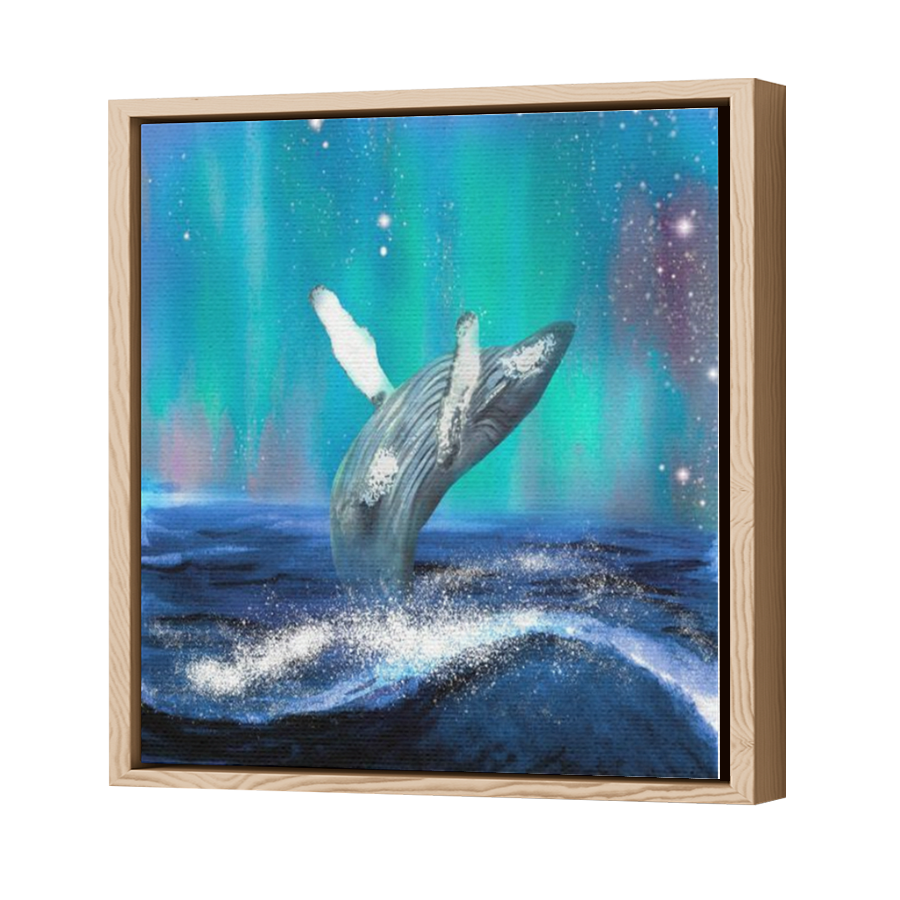 Thumbnail for Canvas - Wood Grain Floating Frame