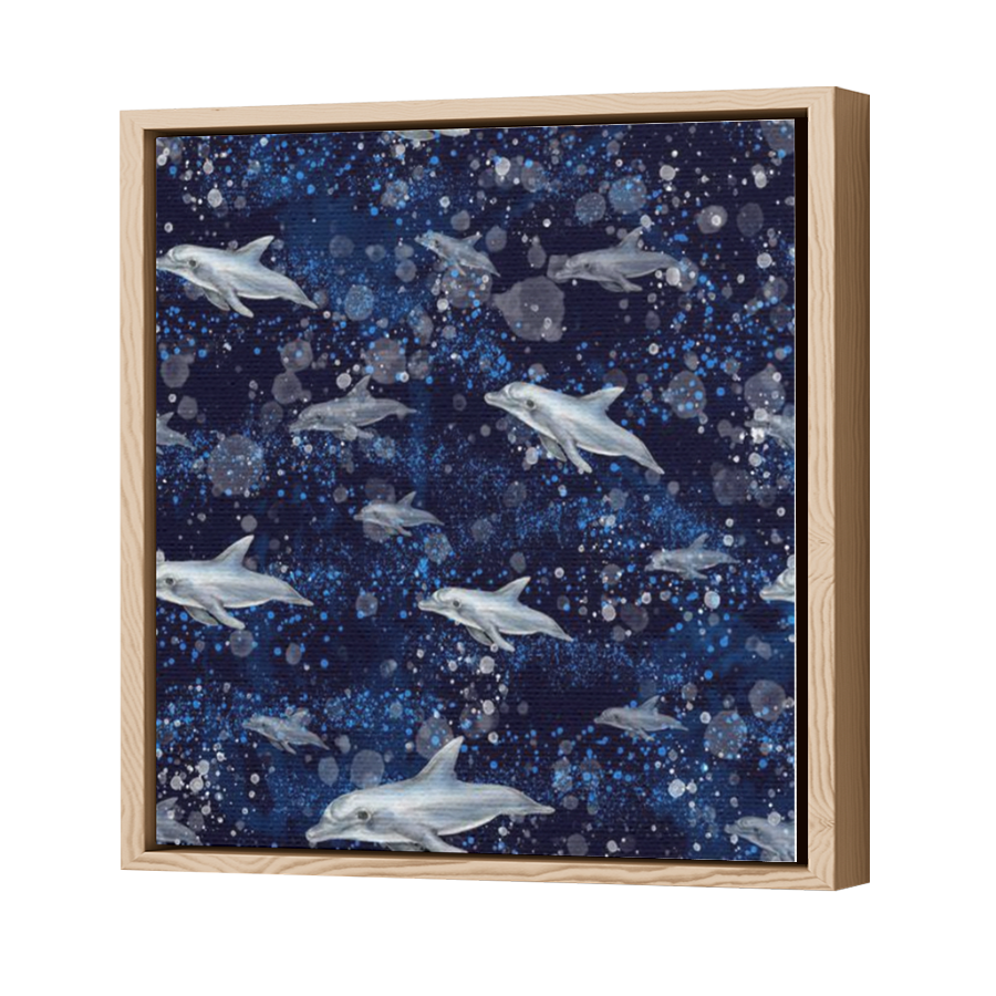 Thumbnail for Canvas - Wood Grain Floating Frame
