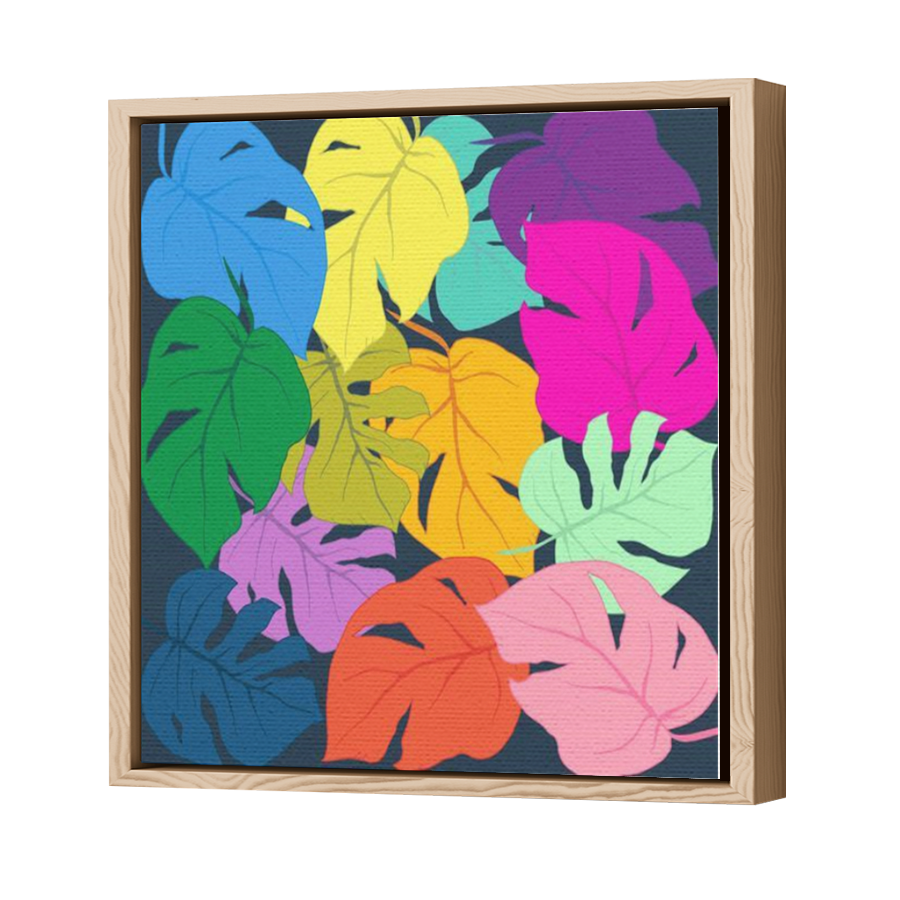 Thumbnail for Canvas - Wood Grain Floating Frame