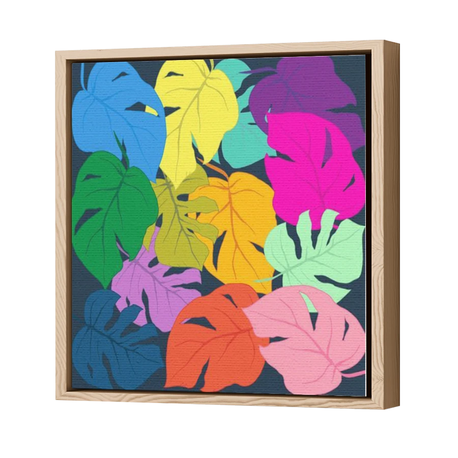 Thumbnail for Canvas - Wood Grain Floating Frame