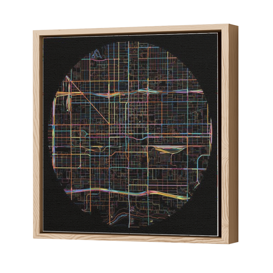Thumbnail for Canvas - Wood Grain Floating Frame