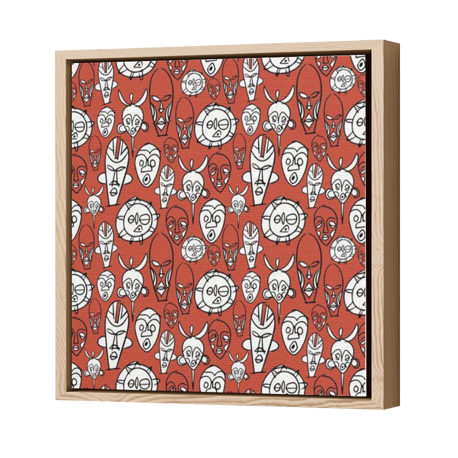 Thumbnail for Canvas - Wood Grain Floating Frame