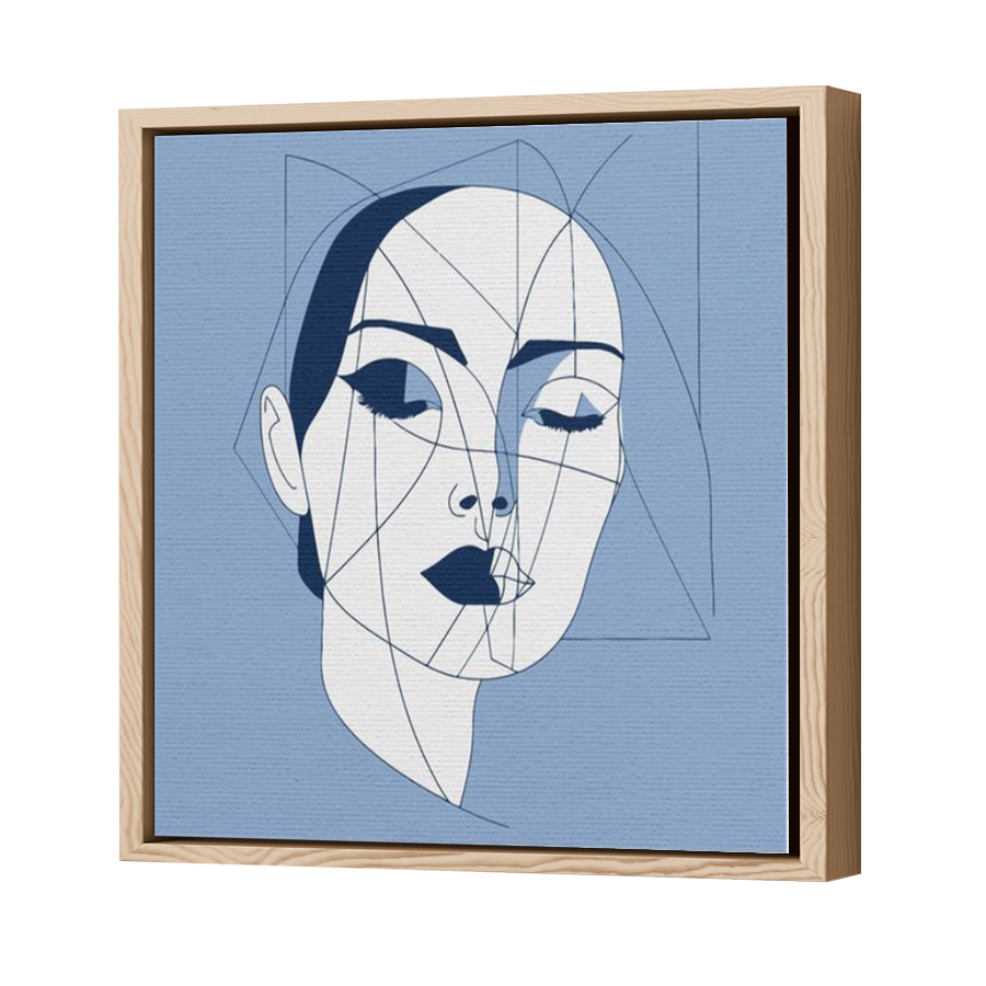 Thumbnail for Canvas - Wood Grain Floating Frame