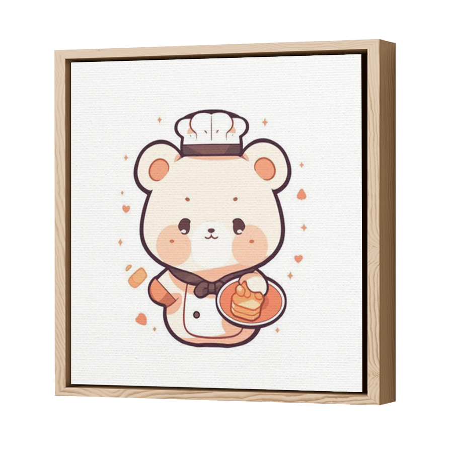Thumbnail for Canvas - Wood Grain Floating Frame