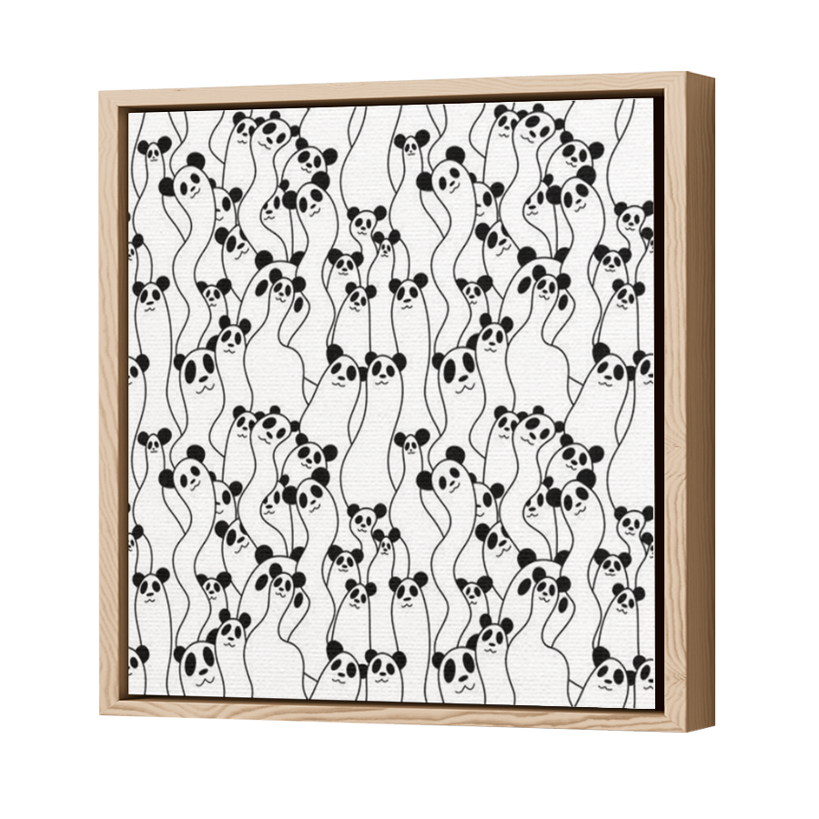 Thumbnail for Canvas - Wood Grain Floating Frame