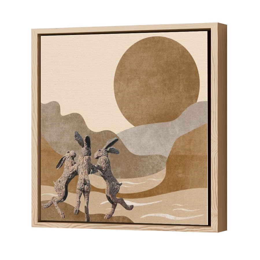 Thumbnail for Canvas - Wood Grain Floating Frame