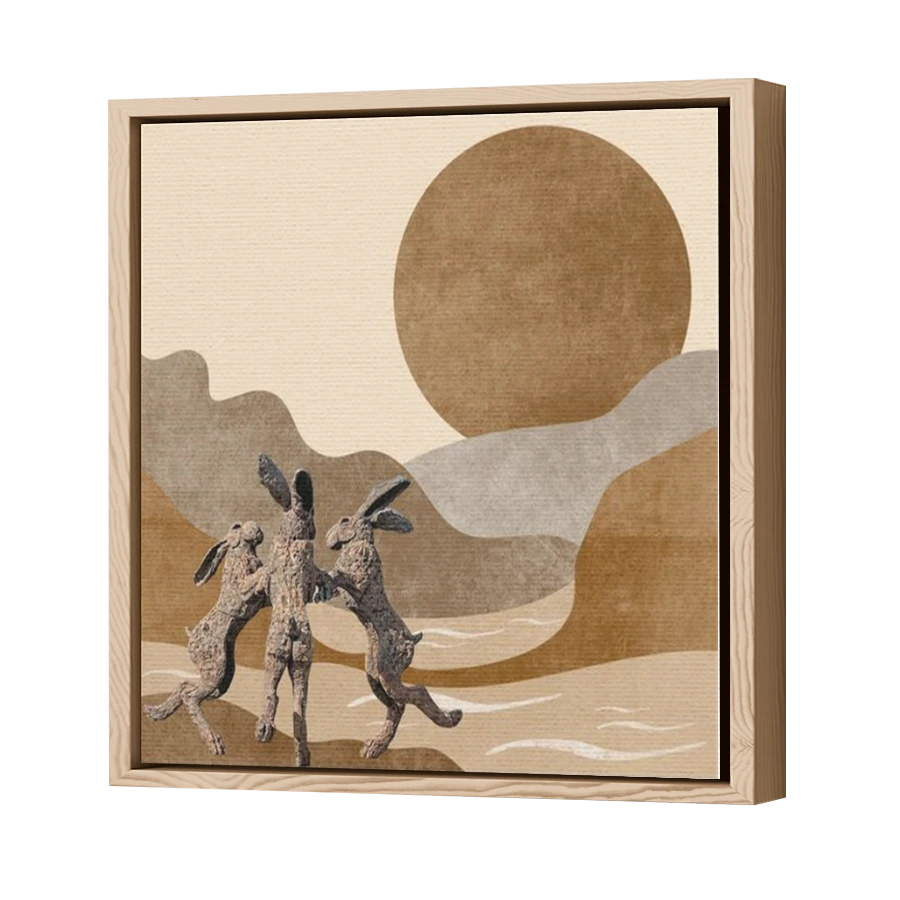 Thumbnail for Canvas - Wood Grain Floating Frame