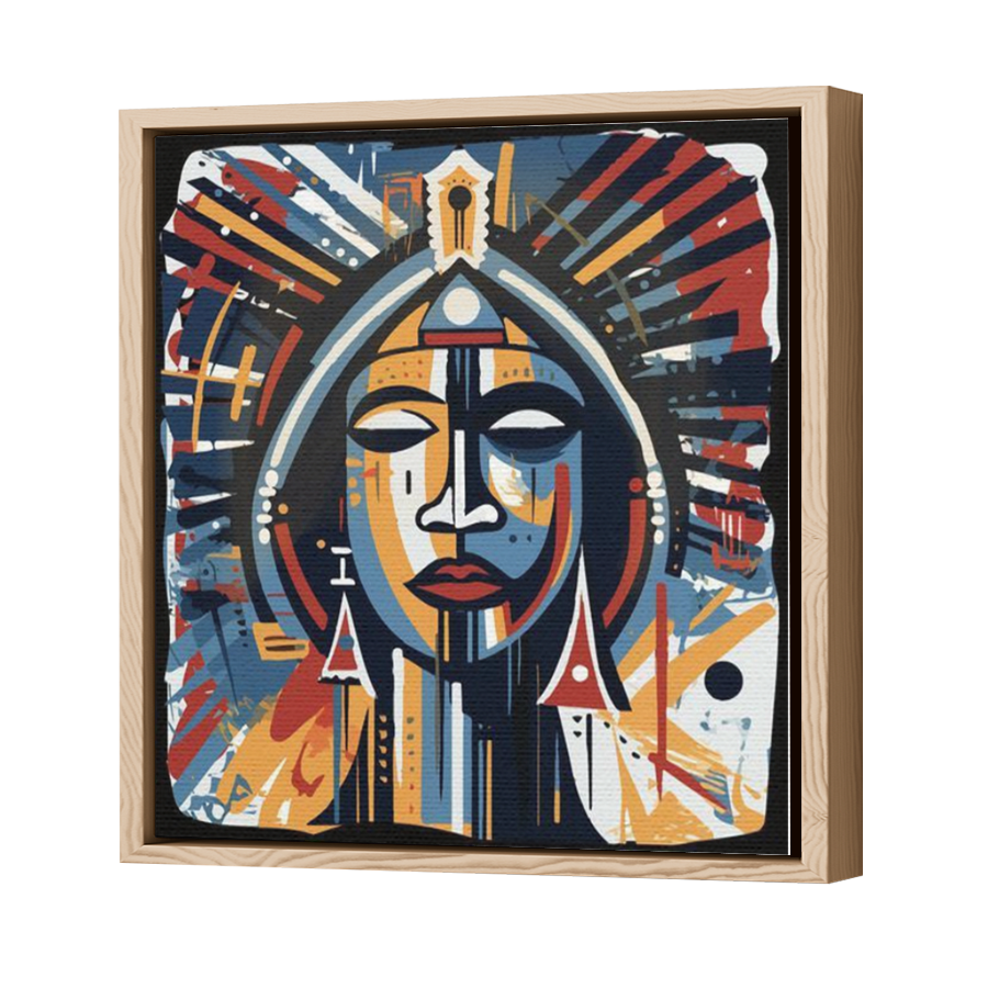 Thumbnail for Canvas - Wood Grain Floating Frame