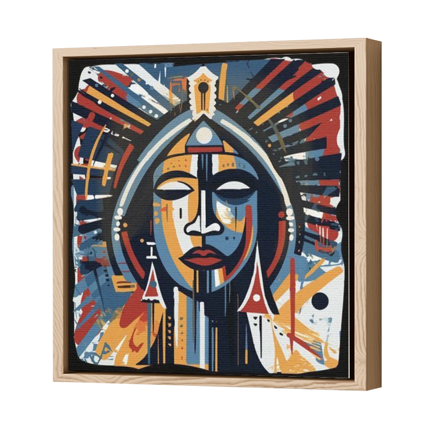 Thumbnail for Canvas - Wood Grain Floating Frame
