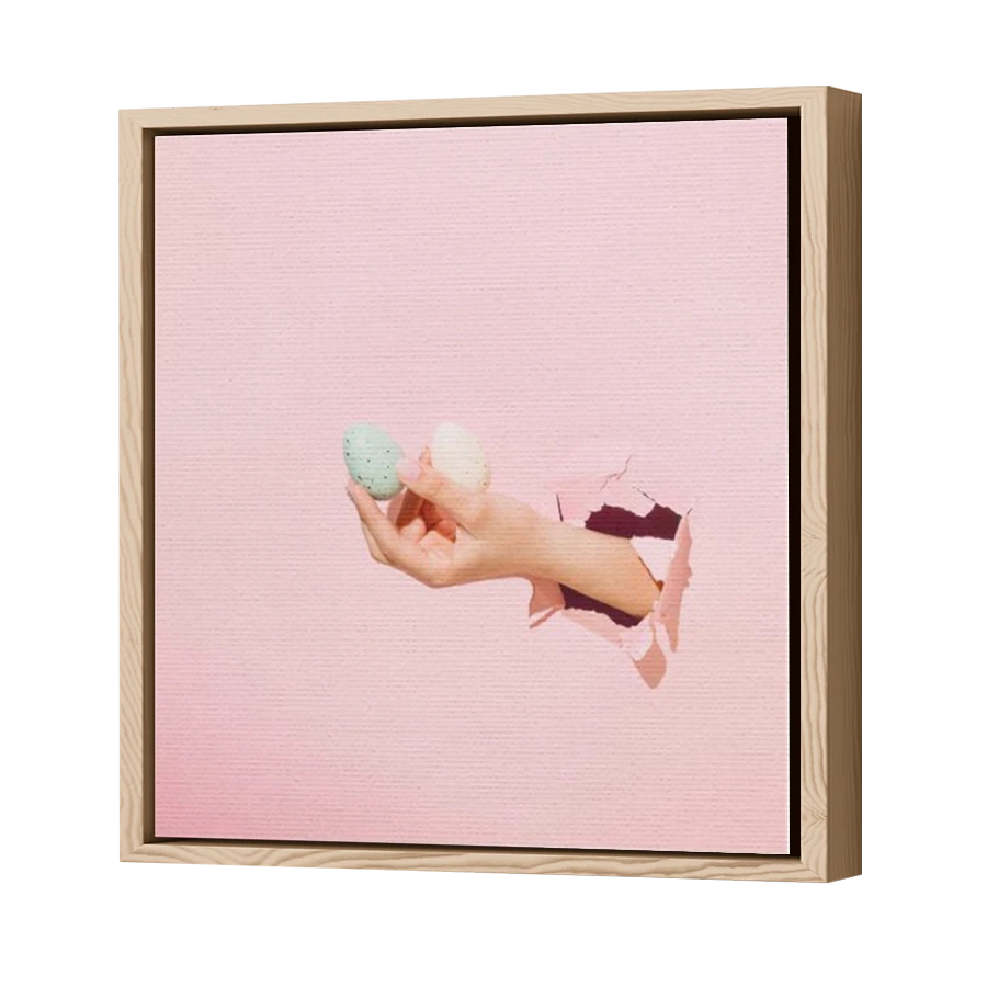 Thumbnail for Canvas - Wood Grain Floating Frame